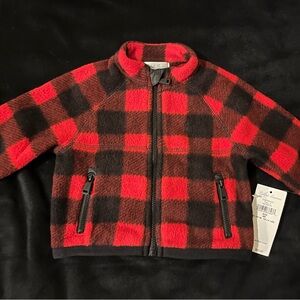 Ralph Lauren Red and Black Plaid Infant Jacket size 0-3 months